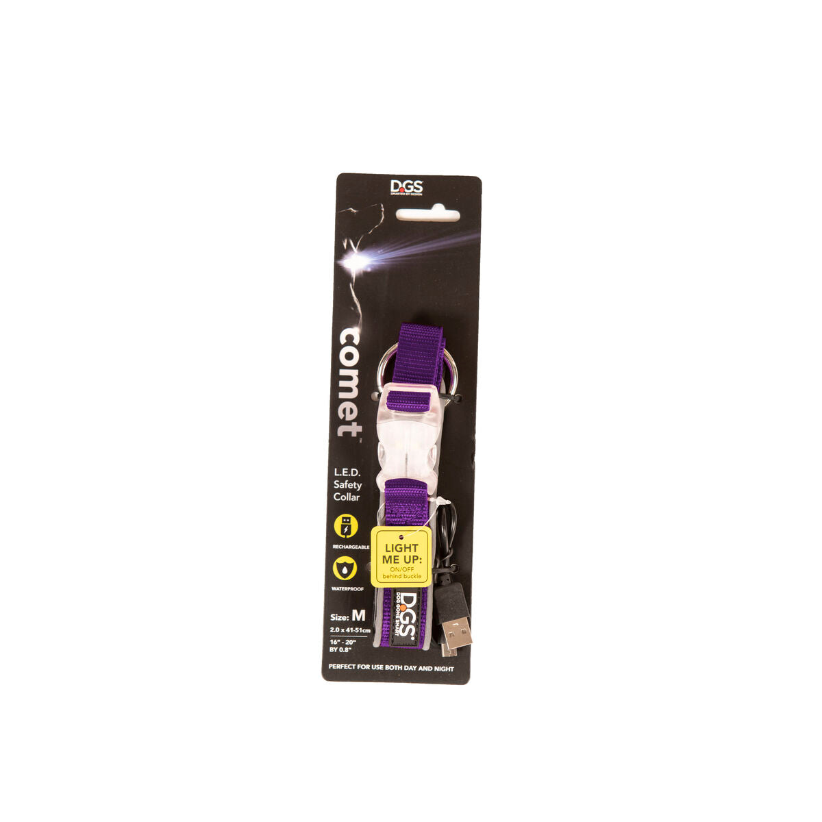 Dog collar Dog Gone Smart Purple 12 Light-1