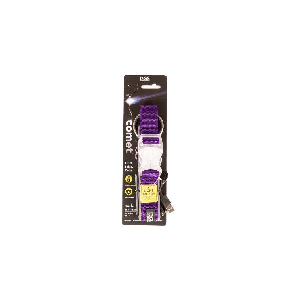 Dog collar Dog Gone Smart Purple L Light-1