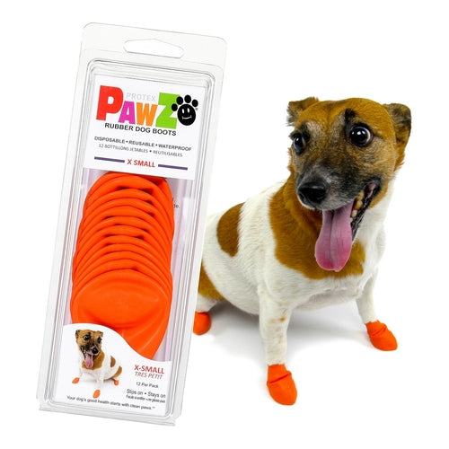 Bottes Pawz pour chien orange XS