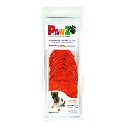 Bottes Pawz pour chien orange XS
