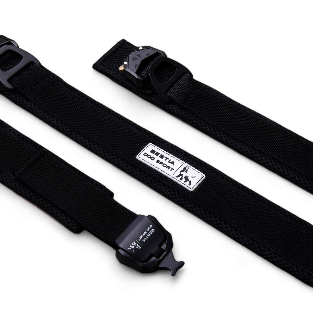 BESTIA DOG SPORT FAST RELEASE COLLAR BLACK