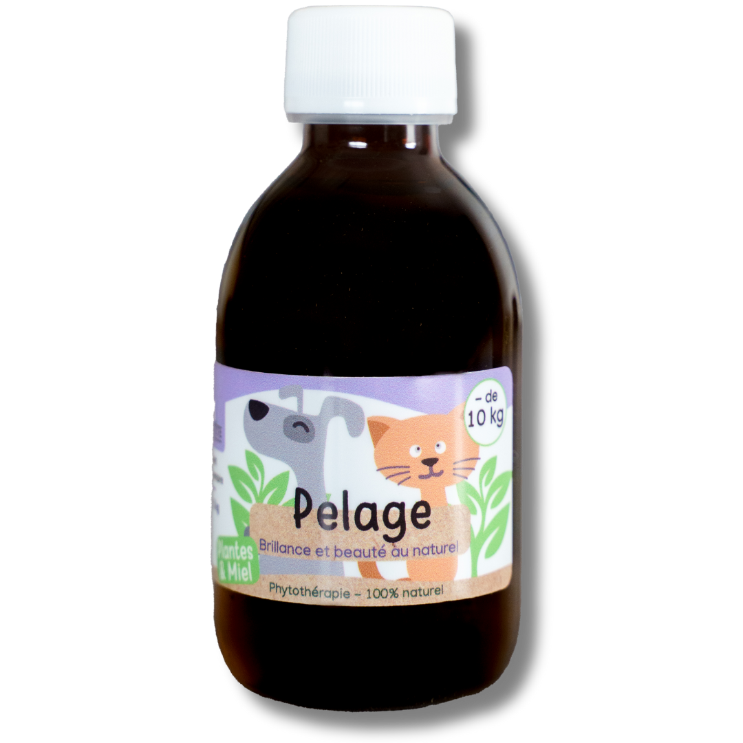 Sirop Naturel Pelage 200 mL - Chiens et Chats de -10kG