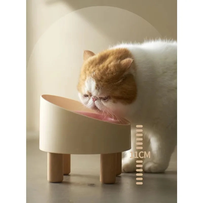New Design Ceramic Raised Cat Bowl Elevated Food Water Bowl Kitty Bowl Dog Dish Pet Feeder with Different Colors