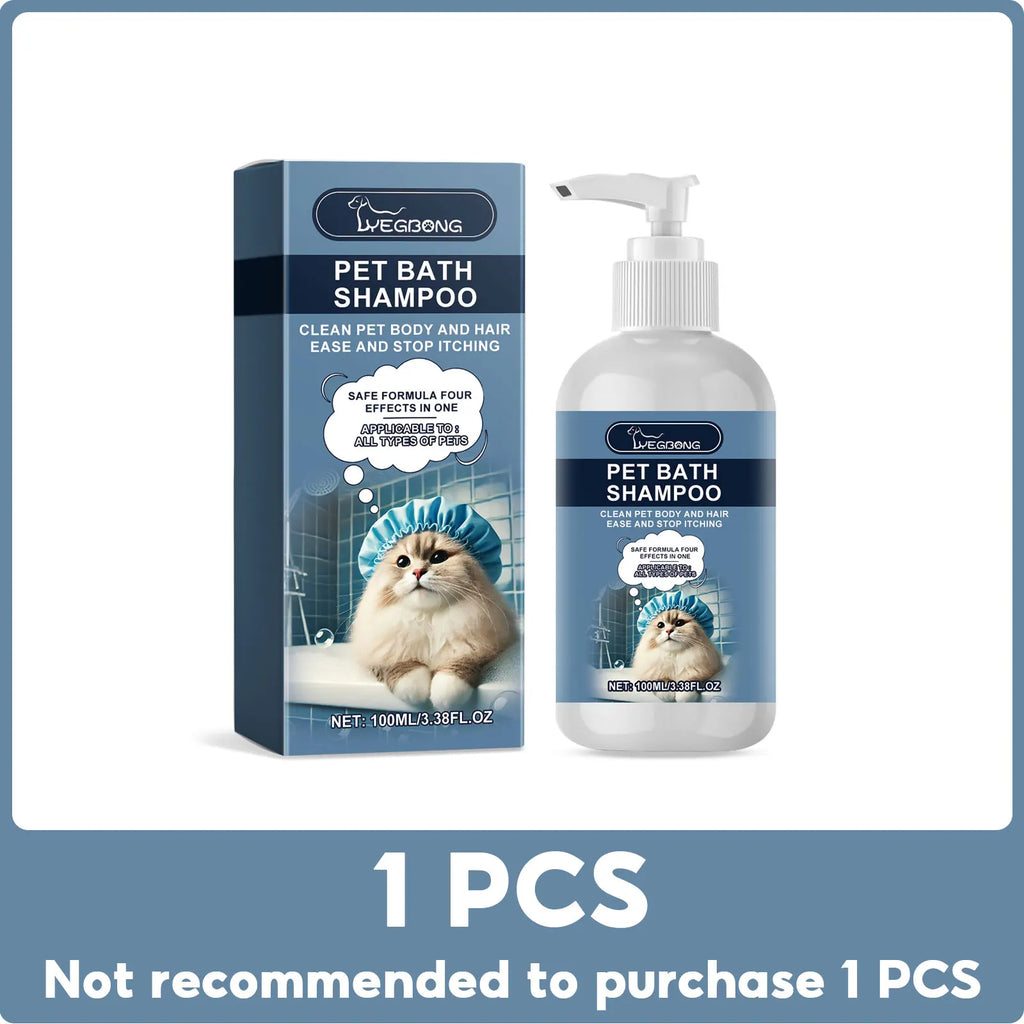 Pet Shower Gel for Cats And Dogs - Fragrant Bathing Hair Care Anti-Mite Deodorizing Body Wash Moisturizing Shampoo
