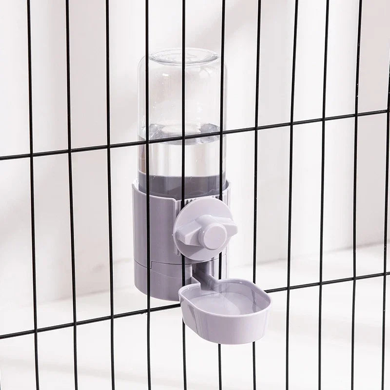 Automatic Pet Feeder Cage Hanging Bowl Water Bottle Food Container Dispenser For Puppy Cats Rabbit Birds Pet Feeding Product