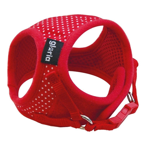 Harnais pour chien Gloria Points 27-35 cm Rouge Taille M