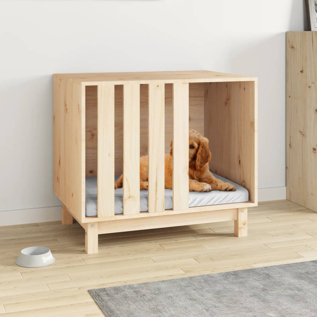 NNEVL Dog House 70x50x62 cm Solid Wood Pine-0