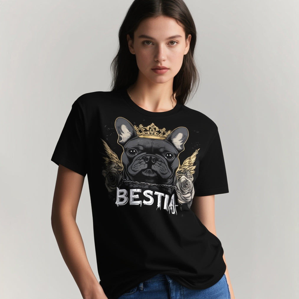 French Bulldog T-shirt Black-1