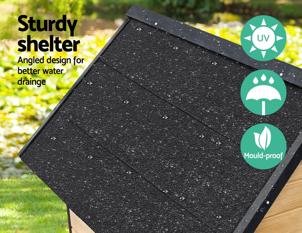 NNEDSZ Dog Kennel Kennels Outdoor Wooden Pet House Puppy Extra Large XL Outside-4