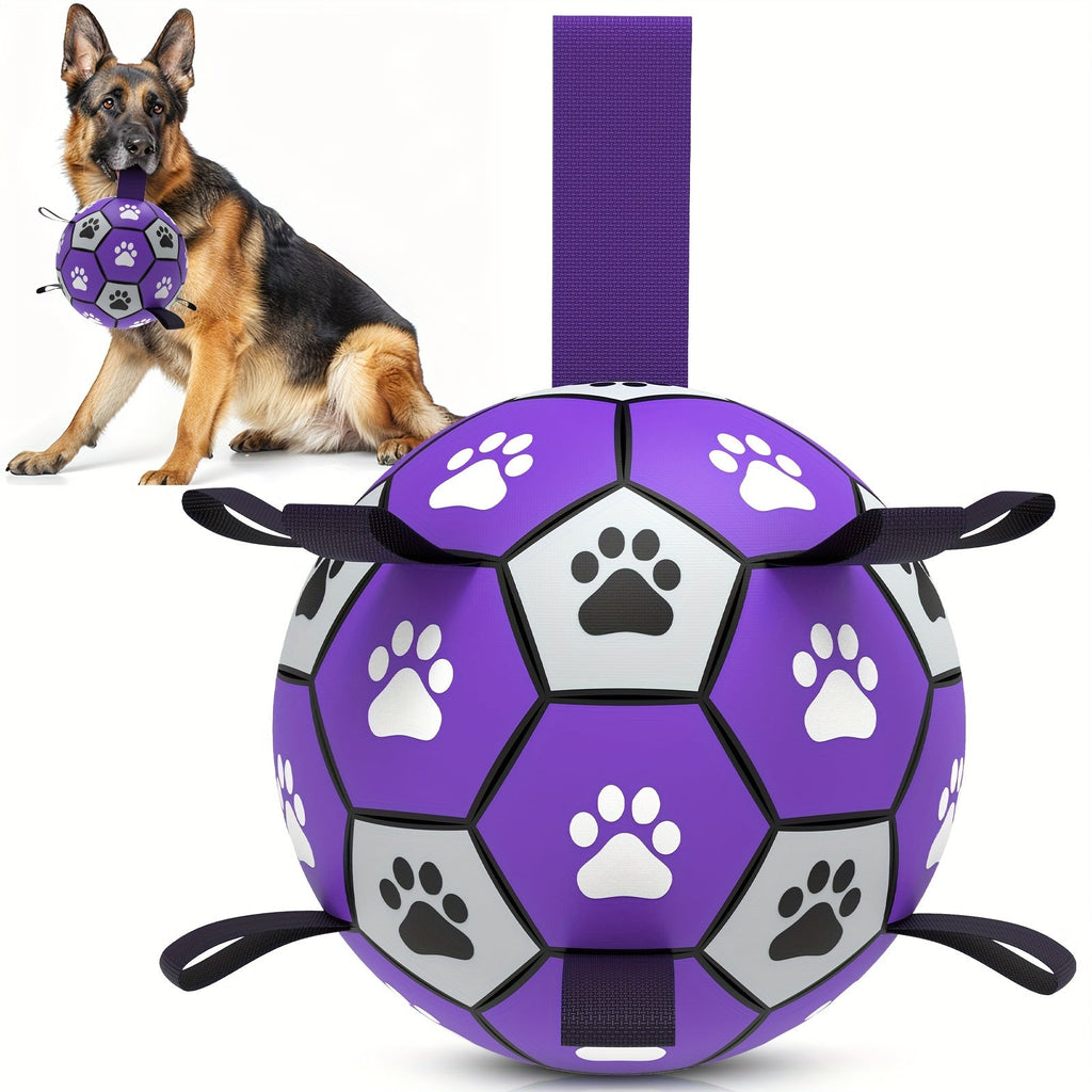 Rubber Dog Durable Soccer Ball with Straps-1