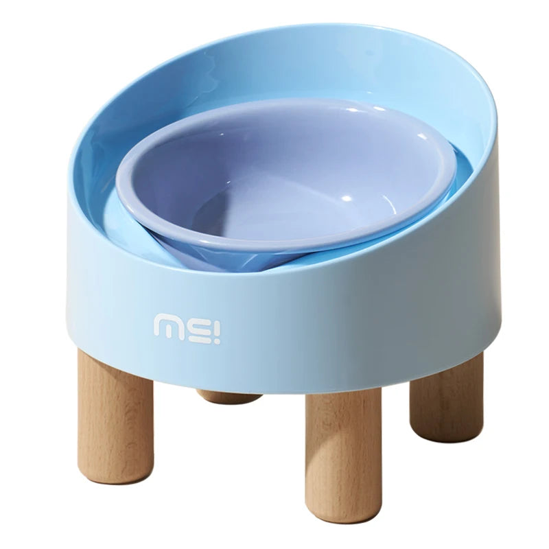 New Design Ceramic Raised Cat Bowl Elevated Food Water Bowl Kitty Bowl Dog Dish Pet Feeder with Different Colors
