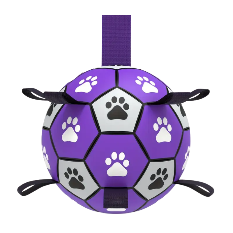 Rubber Dog Durable Soccer Ball with Straps-0
