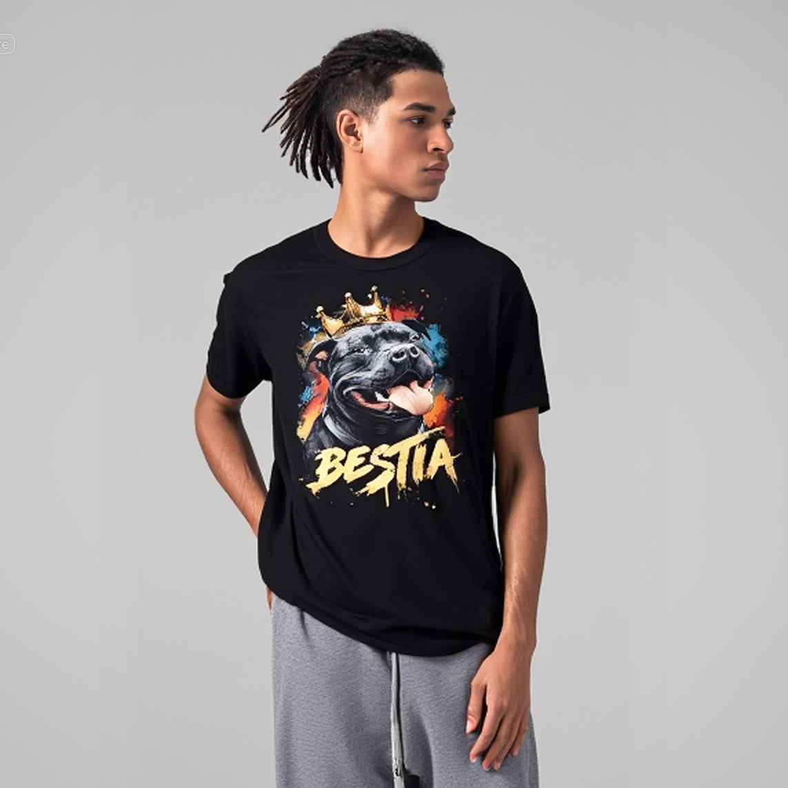 Staffy T-shirt Black-2