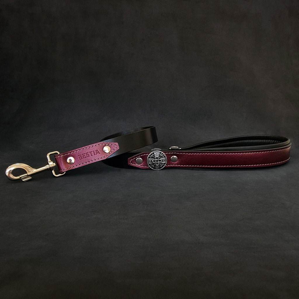 The "Hektor" Burgundy dog leash-LIMITED-1