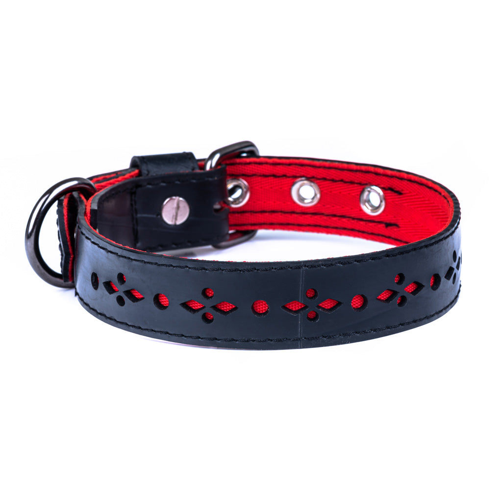 Eco Friendly Recycled Inner Tube Vegan Dog Collar-0